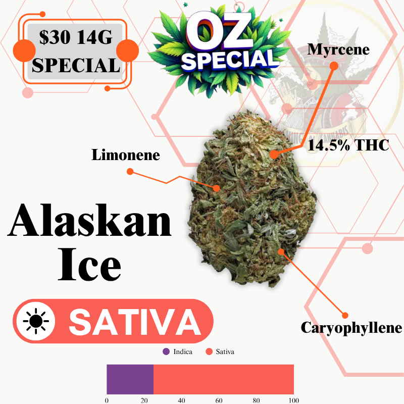 Alaskan Ice (OUTDOOR LOW QUALITY FLOWER)