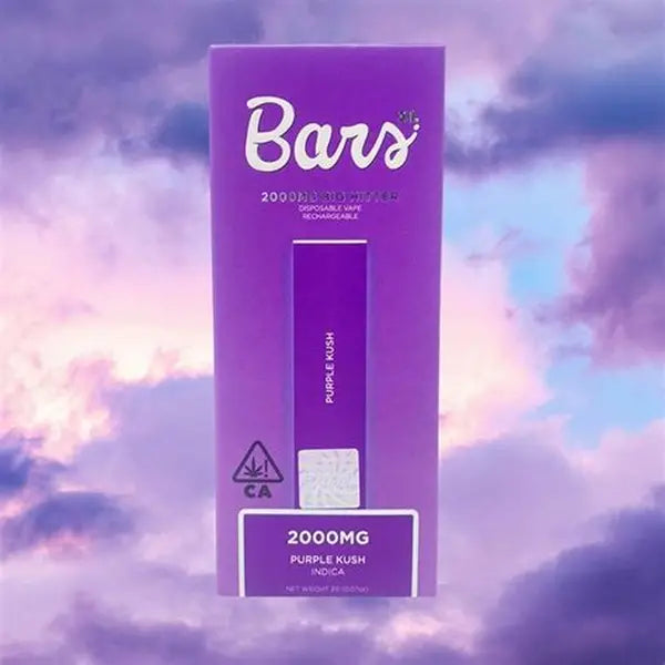 BARS XL DISPOSABLE- PURPLE KUSH- 2G (INDICA)