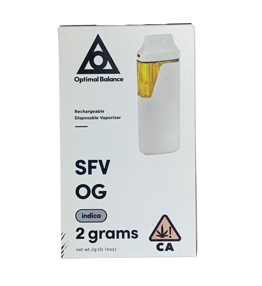 SFV OG Indica Disposable Vape 2G (Optimal Balance)