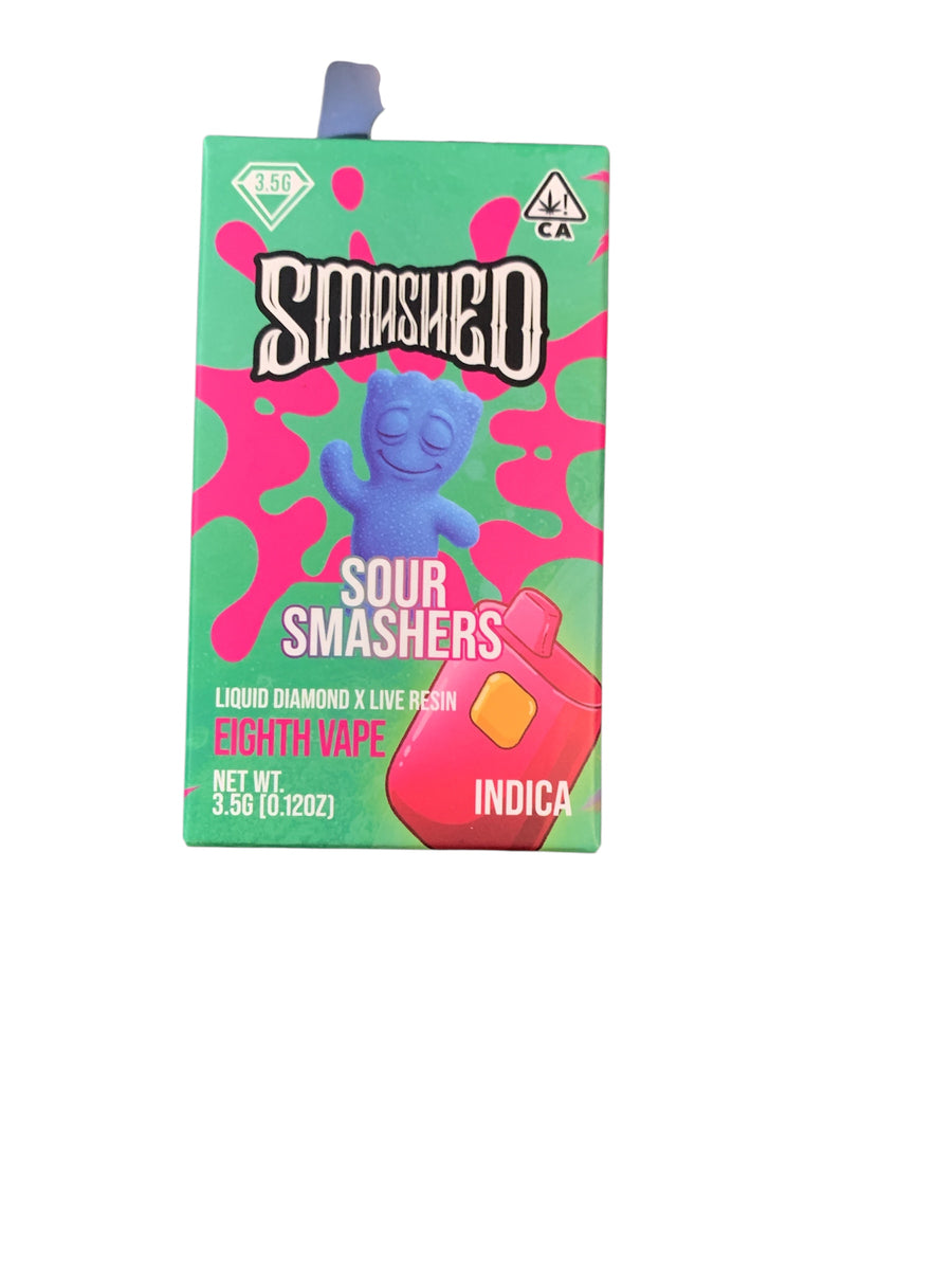 Sour Smashers Liquid Diamond x Live Resin Disposable 3.5g (Smashed)