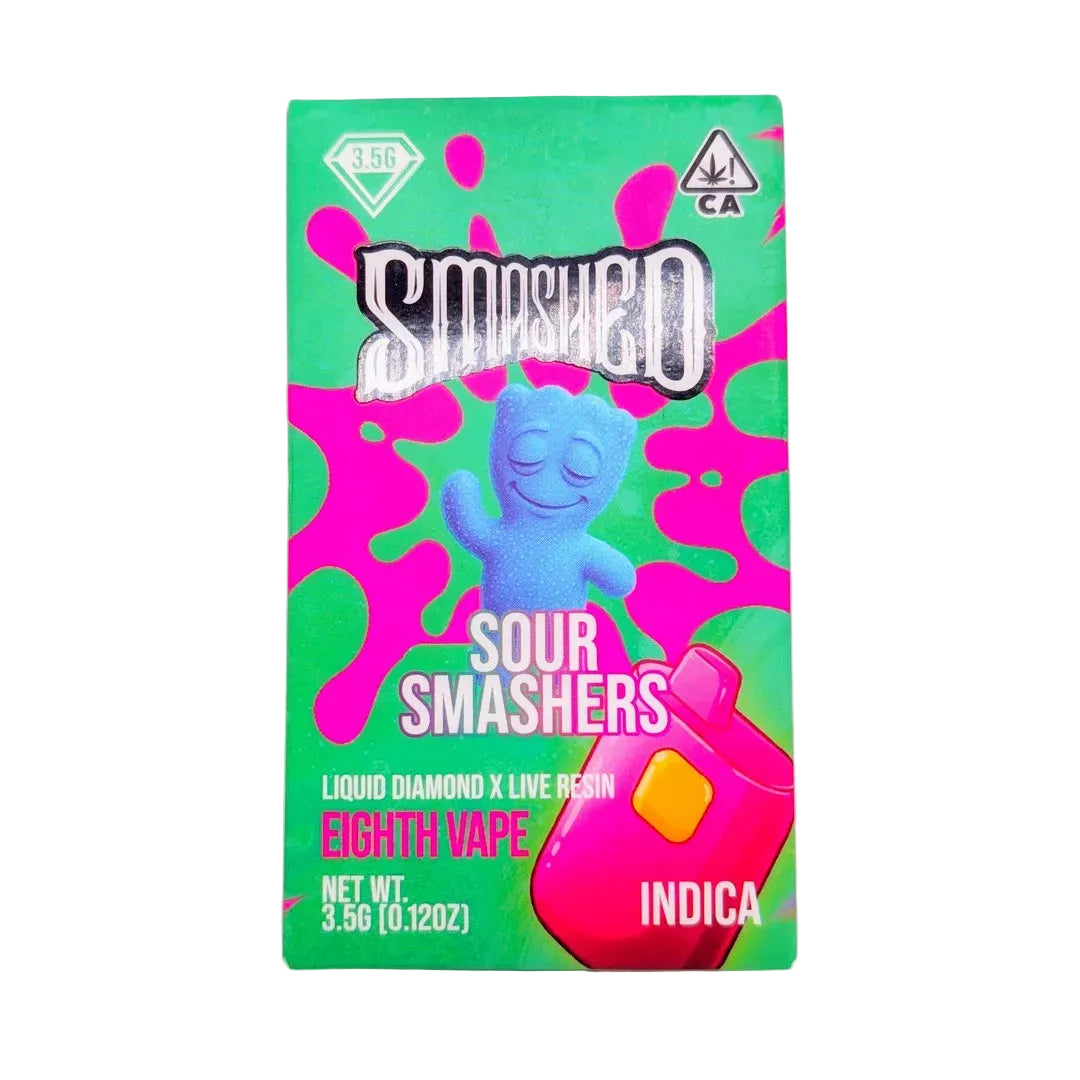Sour Smashers Liquid Diamond x Live Resin Disposable 3.5g (Smashed)