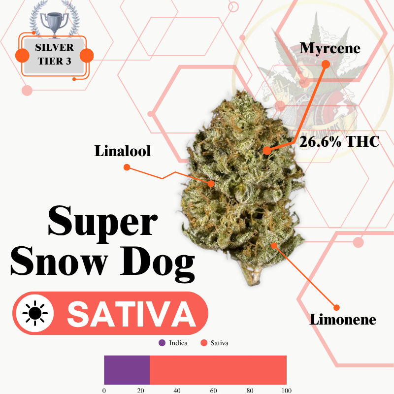 SUPER SNOW DOG (SATIVA) -EXCLUSIVE
