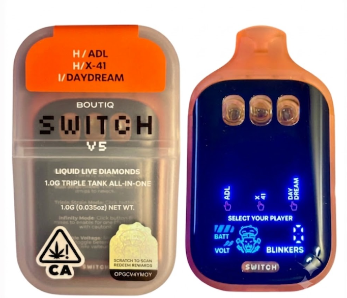 ADL X X-41 X Day Dream Switch V5 Triple Tank Liquid Live Diamonds Disposable 2g (Boutiq)