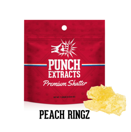 PEACH RINGZ BHO SHATTER (1G) (PUNCH)