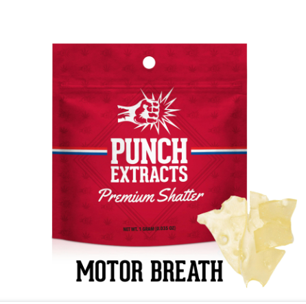 Motor Breath- BHO Shatter  (1g) (PUNCH)