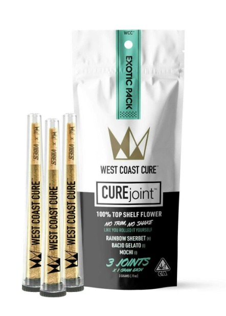 The Exotic Pack - Top Shelf CUREjoint Variety Pack 3G (West Coast Cure Product)