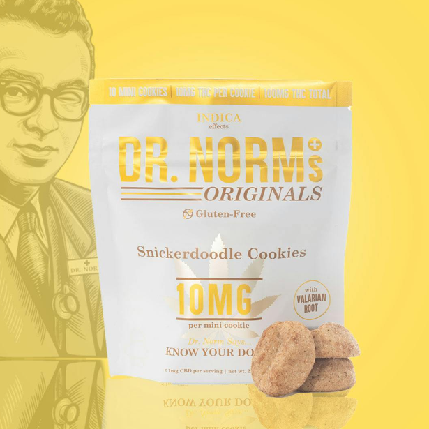 Snickerdoodle Gluten-Free 10mg Cookies - INDICA (Dr. Norm's)