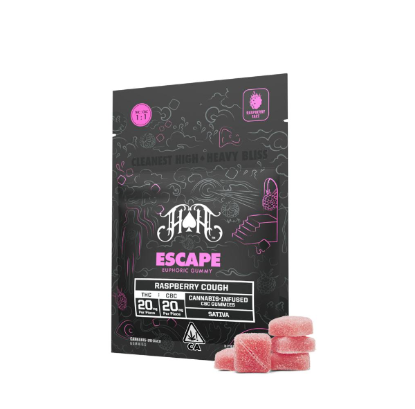 Raspberry Cough | Sativa - Escape RCS CBC Euphoric Gummy (Heavy Hitters)