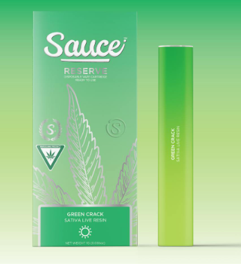 Green Crack Live Resin All in One Disposable 1.5g (Sauce Essentials)