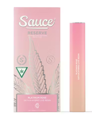 Platinum Rosé Live Resin All in One Disposable 1.5g (Sauce Essentials)