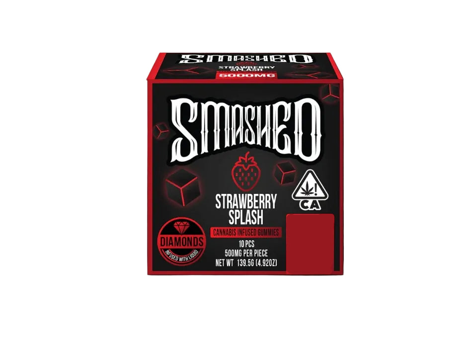 Strawberry Splash Liquid Diamonds Gummies (SMASHED)