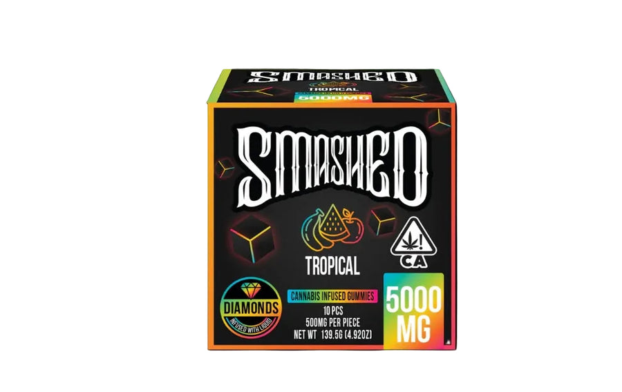 Tropical Assorted Liquid Diamonds Gummies (SMASHED)