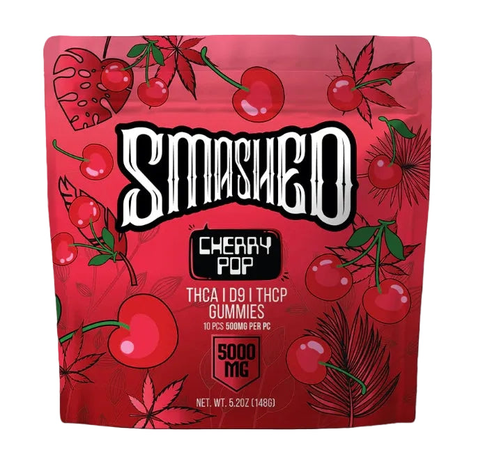 Cherry Pop THCA Gummies 5000mg 10pk (SMASHED)