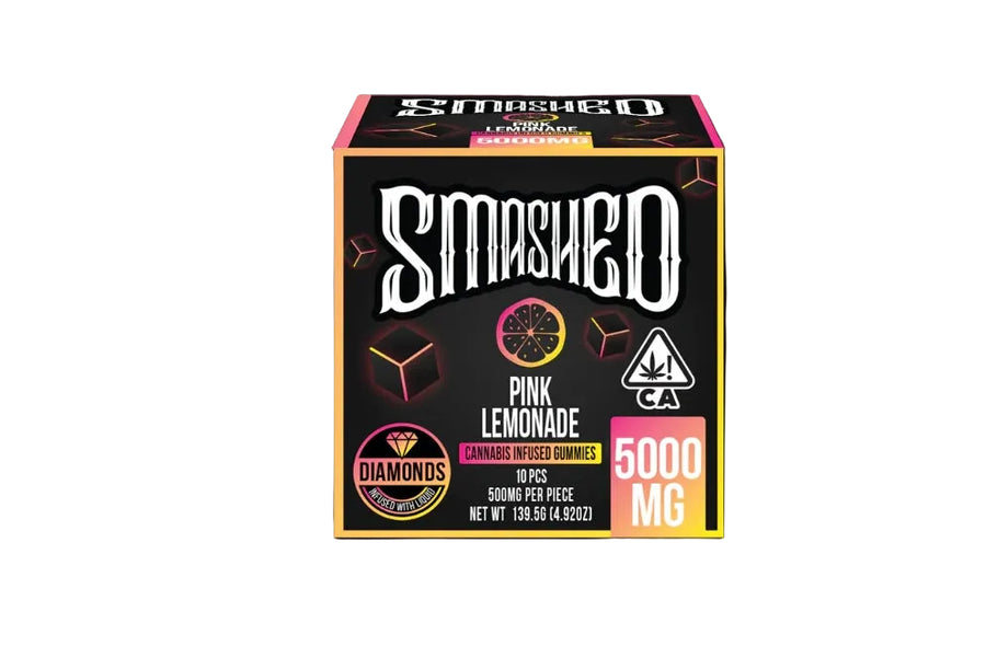 Pink Lemonade Liquid Diamonds Gummies 5000mg THC 10pk (SMASHED)