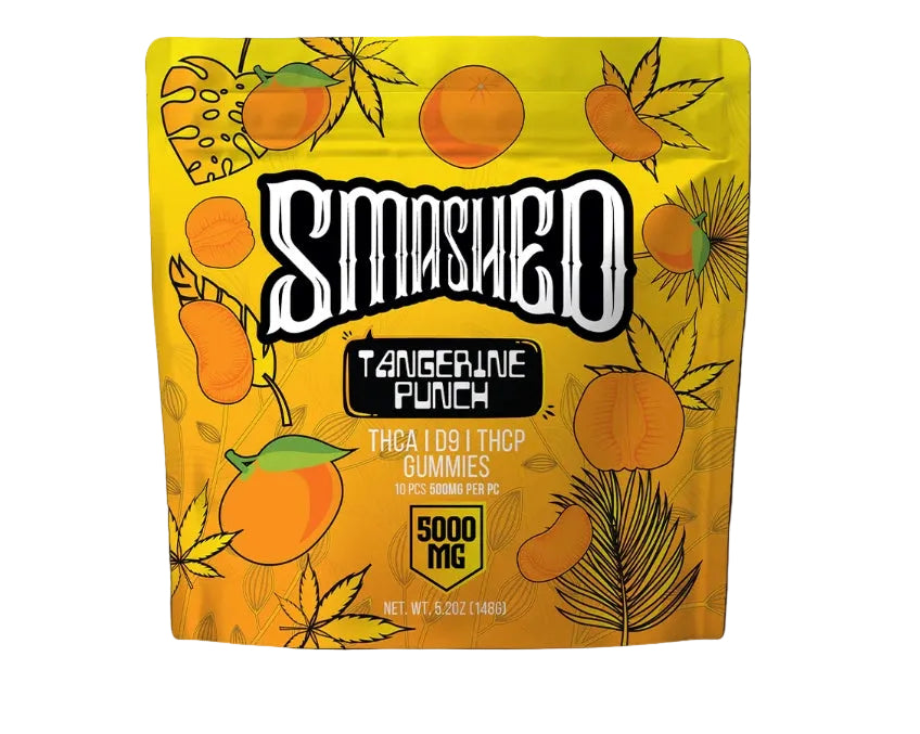 Tangerine Punch THCA Gummies 5000mg 10pk (SMASHED)