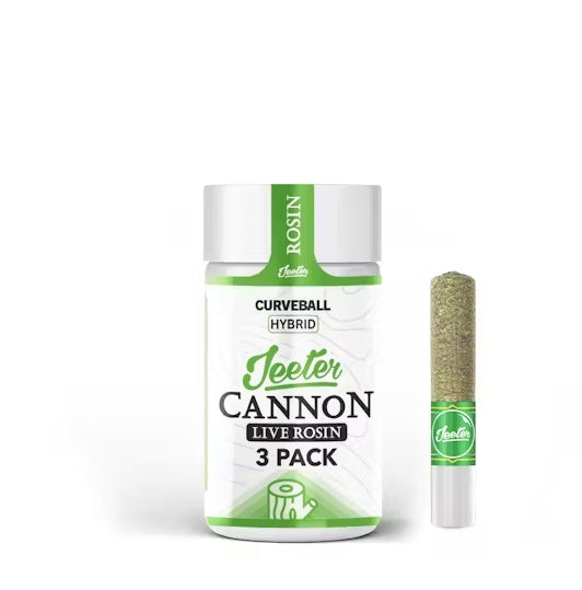 Curveball Jeeter Cannon Live Rosin 3pk (Jeeter)