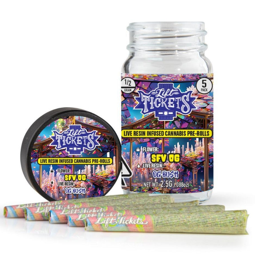 SFV OG x Animal Mintz - Infused Pre-Roll 5-Pack (Lift Tickets)