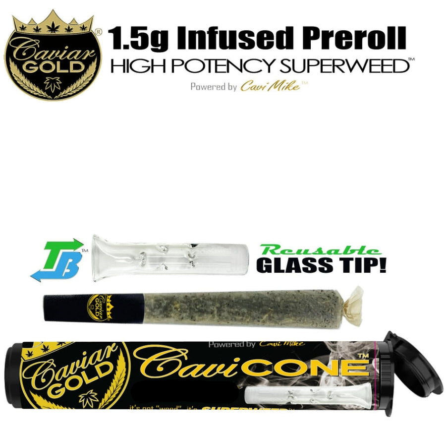 Lightning OG Cavi Cone Infused Pre-Roll 1.5g (Caviar Gold)