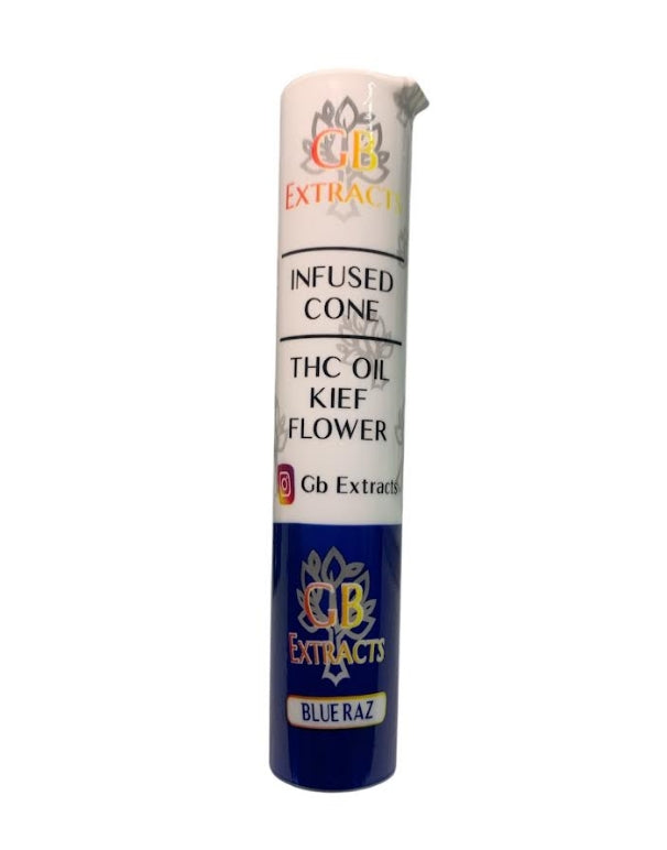 BLUE RAZ THC OIL INFUSED CONE (GB EXTRACTS)
