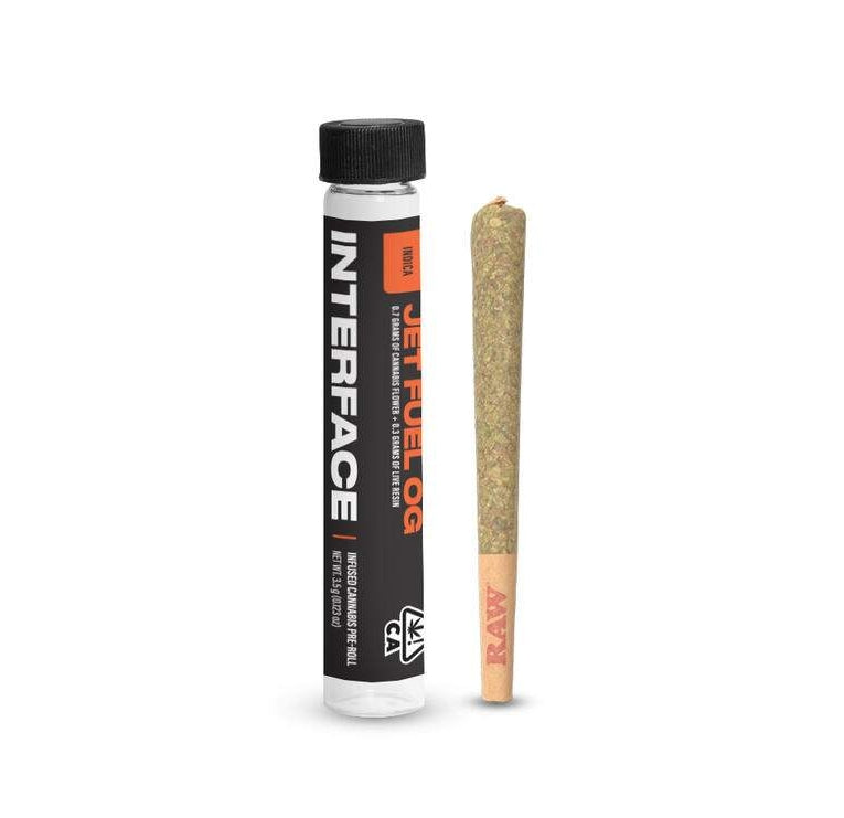 JETFUEL OG LIVE RESIN INFUSED PREROLL 2G (INTERFACE)