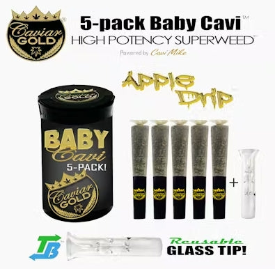 Caviar Gold l Baby Cavi l Apple Drip l 2.5g 5pk (Caviar Gold)