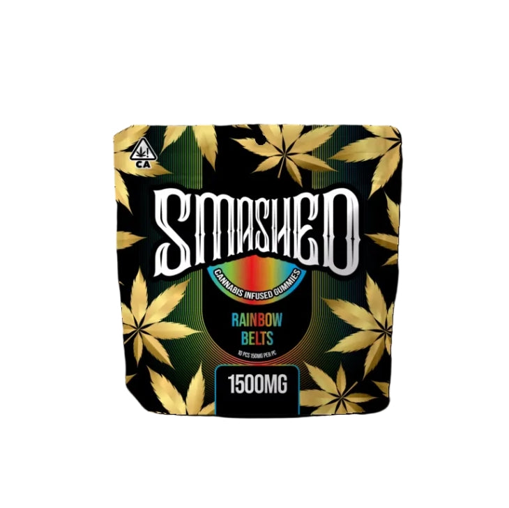 Rainbow Belts Cannabis Infused Gummies 1500mg THC (Smashed)