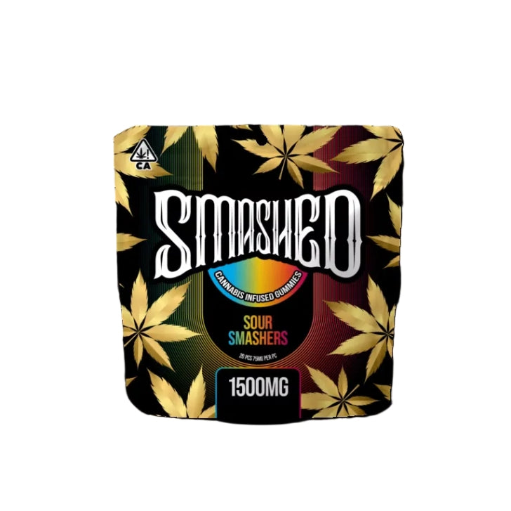 Sour Smashers Cannabis Infused Gummies 1500mg THC (Smashed)