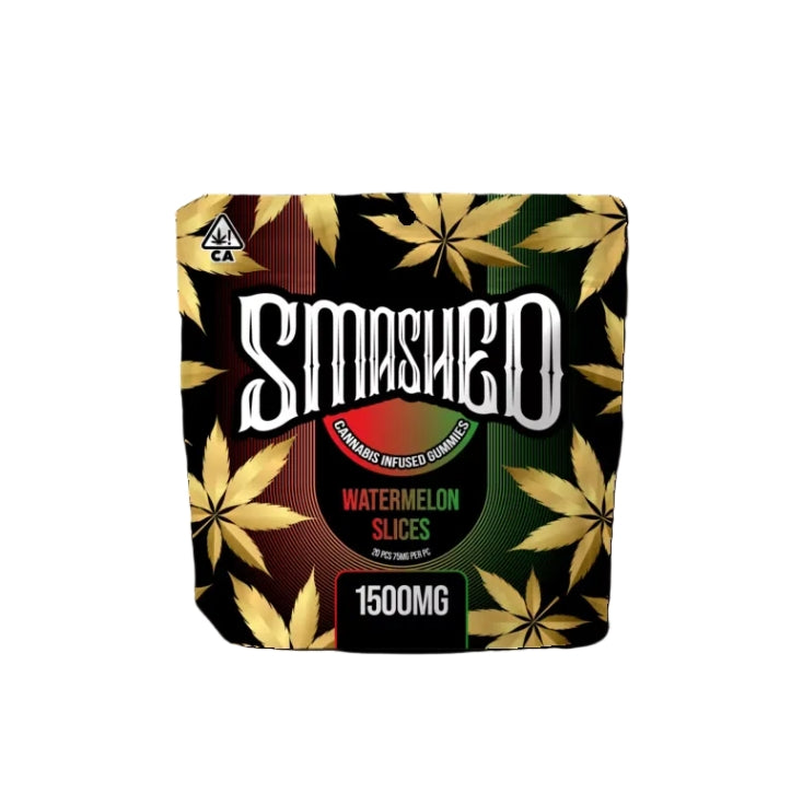 Watermelon Slices Cannabis Infused Gummies 1500mg THC (Smashed)
