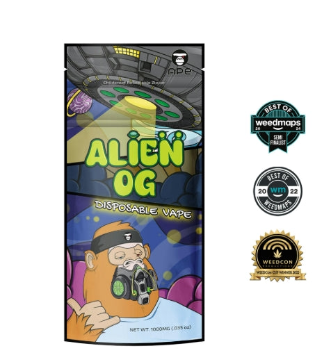 Alien OG (Indica) Disposable Vape 1g (APE Premium Cannabis Corp)