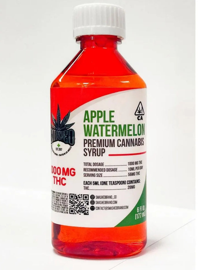 Apple Watermelon Premium Cannabis Syrup (Smashed)