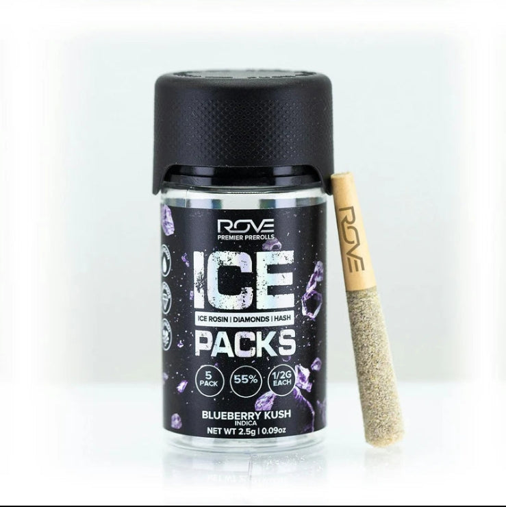 Watermelon Burst | Ice Packs Rosin, Diamond, Hash Infused | 5pk (2.5g) (ROVE)