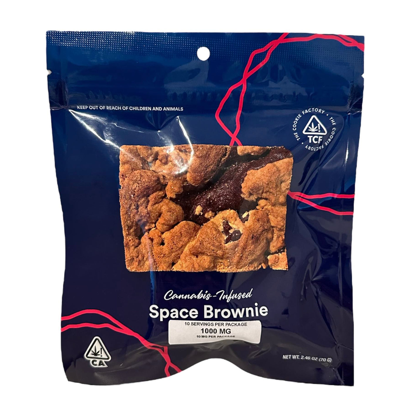 Space Brownie 1000 THC Edible (The Cookie Factory)