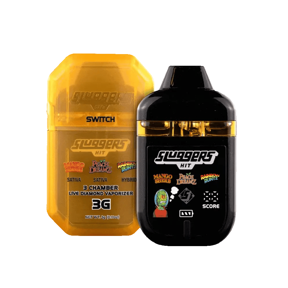 Mango Sherb x Peach Dreamz x Rainbow Runtz Switch Chamber Disposable Vape 3g (Sluggers Hit)