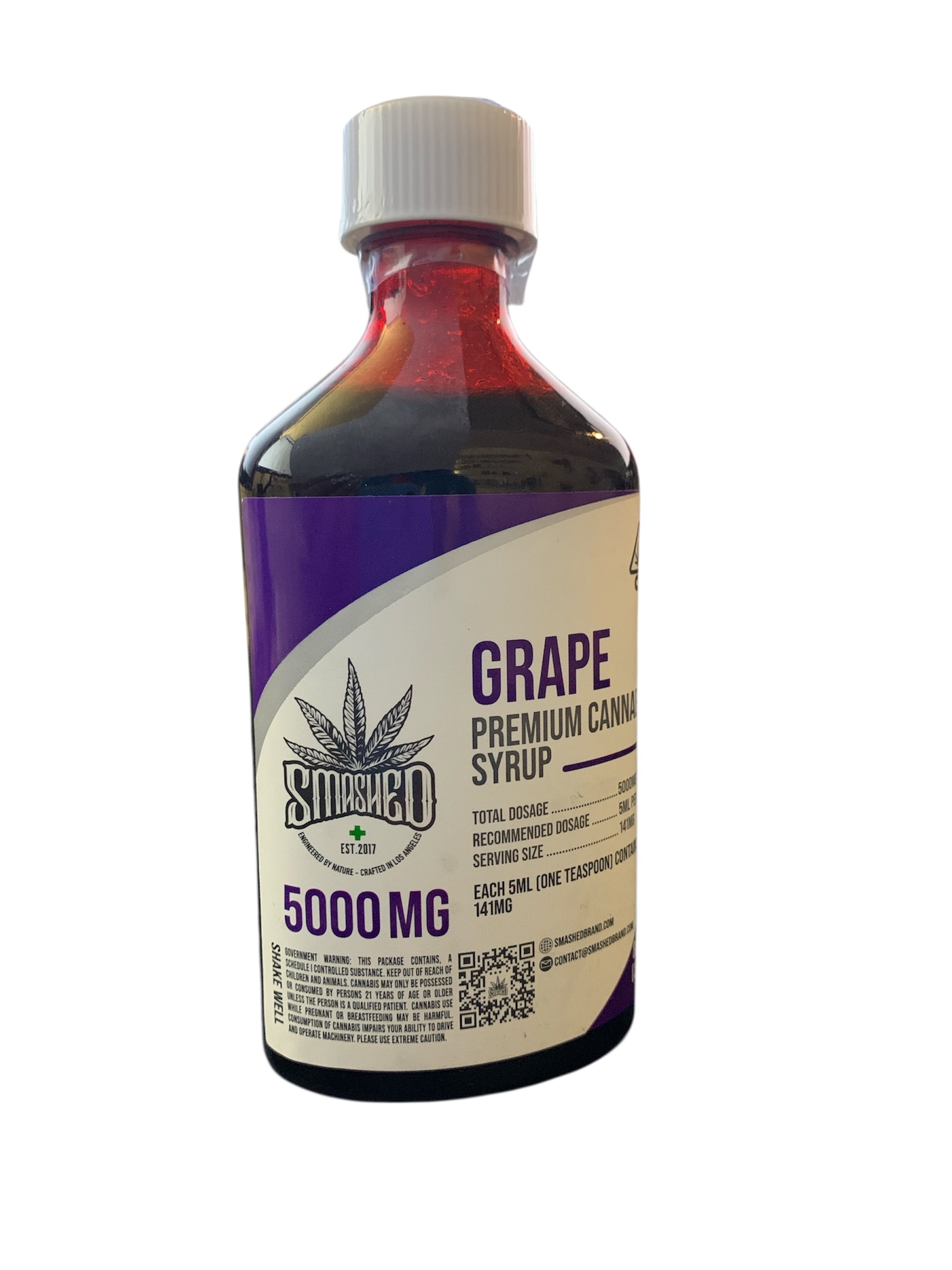 Grape Premium Cannabis Syrup 5000mg (Smashed)
