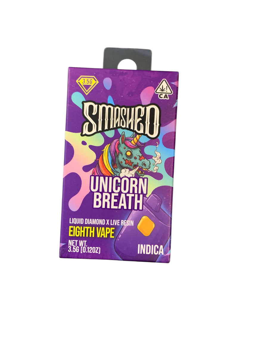 Unicorn Breath Liquid Diamond x Live Resin Disposable 3.5g (Smashed)
