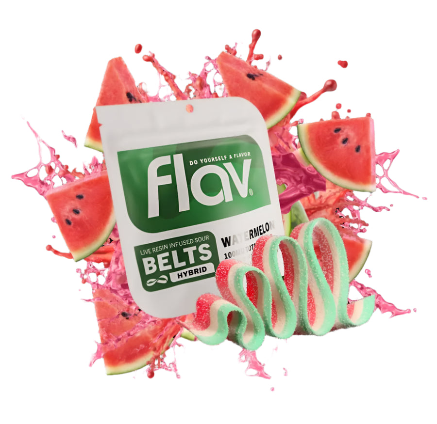 Watermelon Live Resin Sour Belts 1000mg THC (FLAV)
