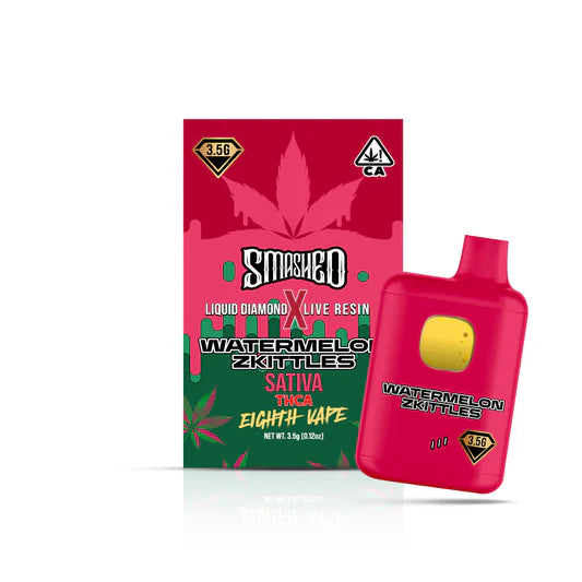Watermelon Skittlez Liquid Diamond x Live Resin Disposable 3.5g (Smashed)