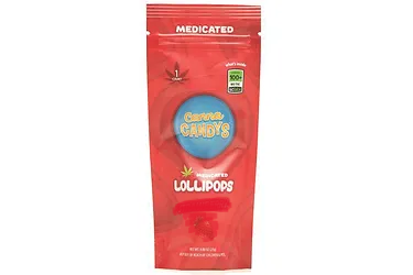 Cherry Lollipop 300mg THC (Canna Candys)
