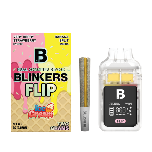 Very Berry Strawberry x Banana Split Flip Disposable 2g (Blinkers)