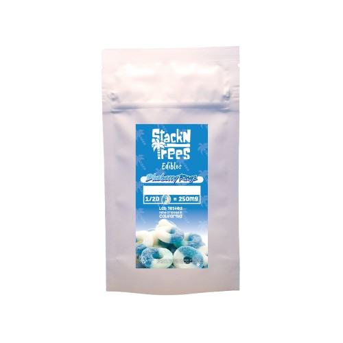 Blueberry Rings Cannabis Infused Gummies 5000mg THC (Stack n Trees)