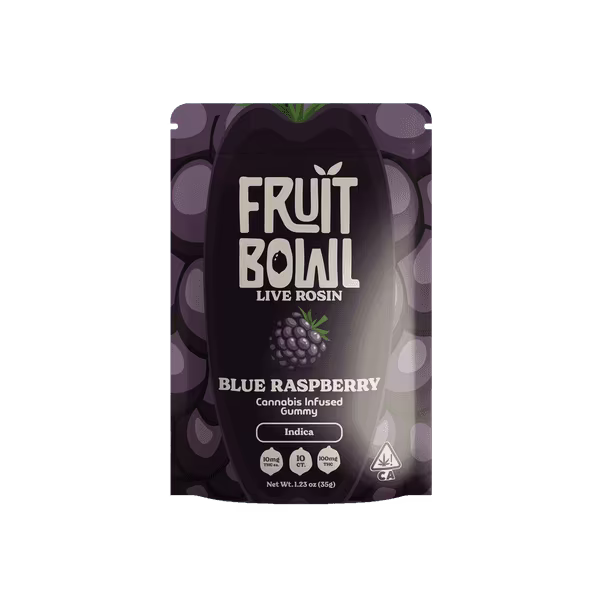 Blue Raspberry Live Rosin Gummies (Fruit Bowl)