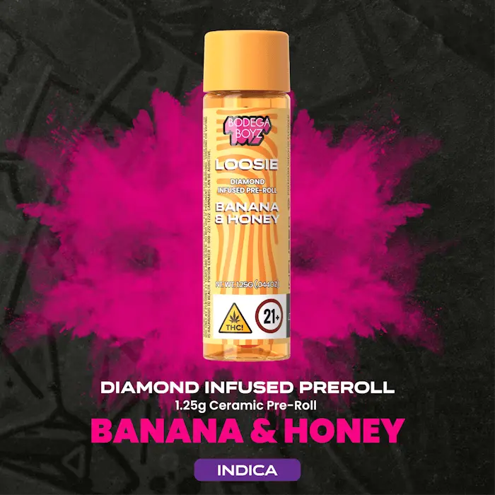 Banana & Honey Loosie Diamond Infused Pre-Roll 1.25g (Bodega Boyz)