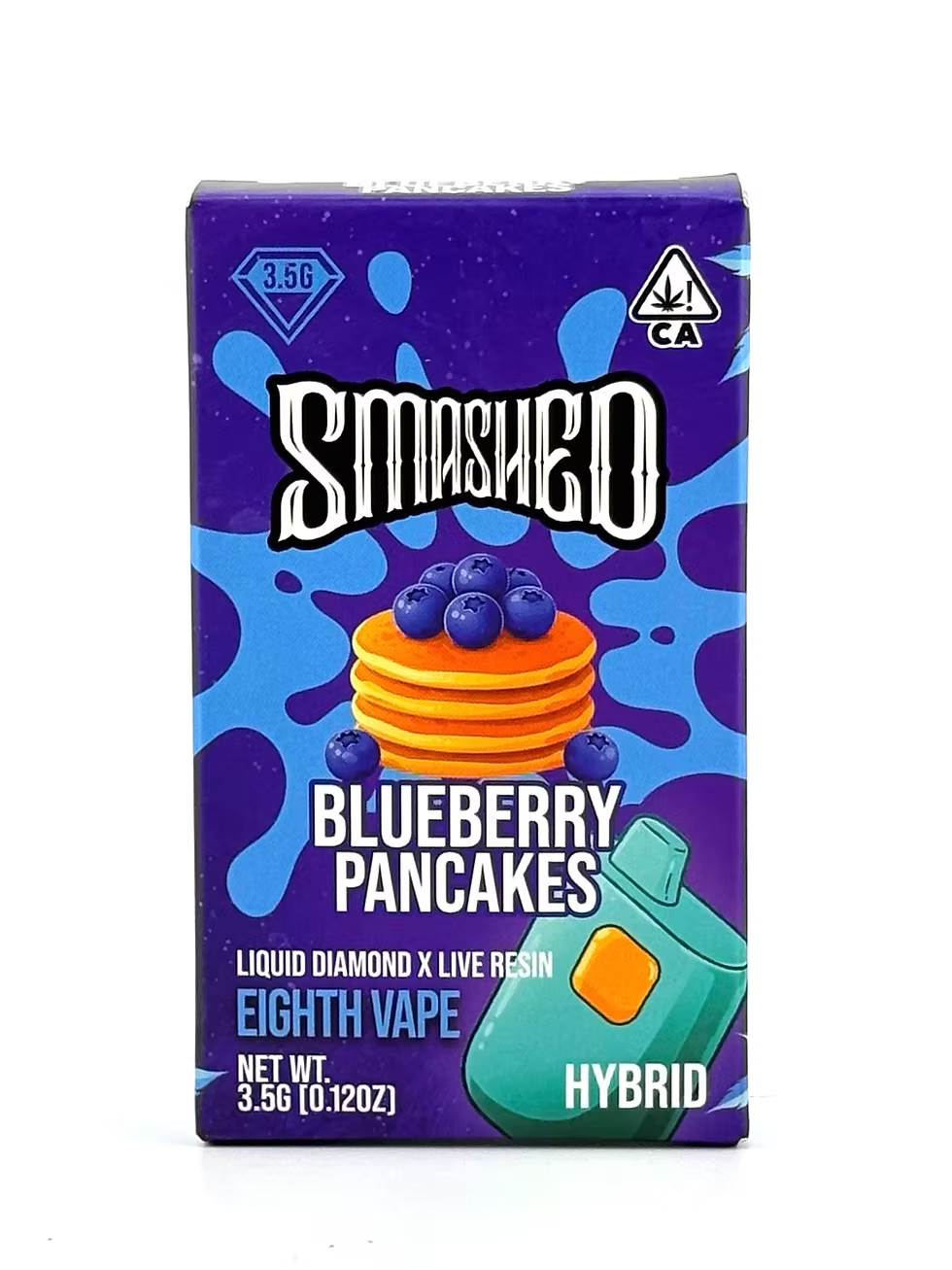 Blueberry Pancakes Liquid Diamond x Live Resin Disposable 3.5g (Smashed)