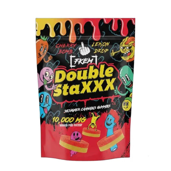 Double StaXXX Cherry Bomb X Lemon Drop Cannabis Gummies 10pk 10,000mg THC (FKEM EDIBLES)