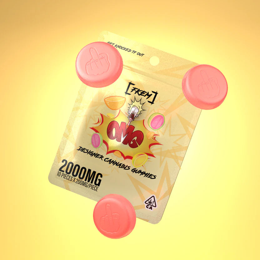 OMG Designer Cannabis Gummies 10pk 2000mg THC (FKEM EDIBLES)