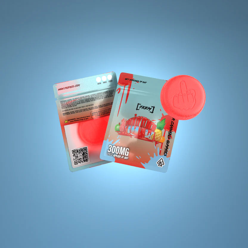 Fruit Punch Grab N Go Single 1pc 300mg THC (FKEM EDIBLES)