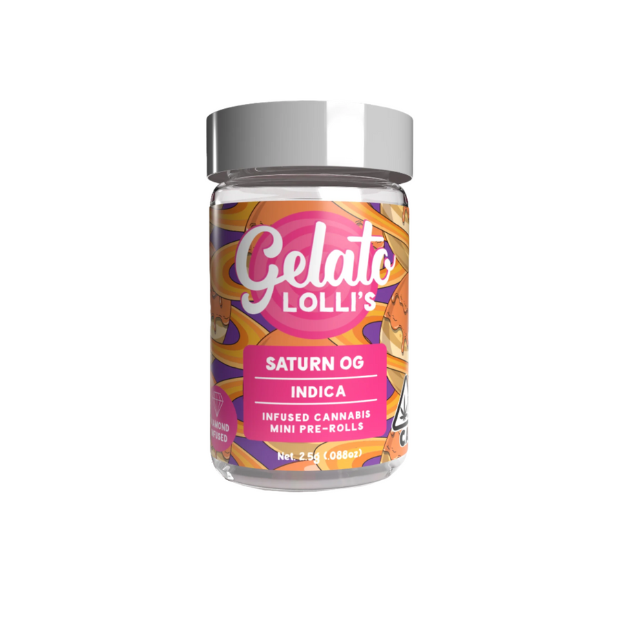 Saturn OG Lolli Diamond Infused Preroll 5pk 3g (Gelato)