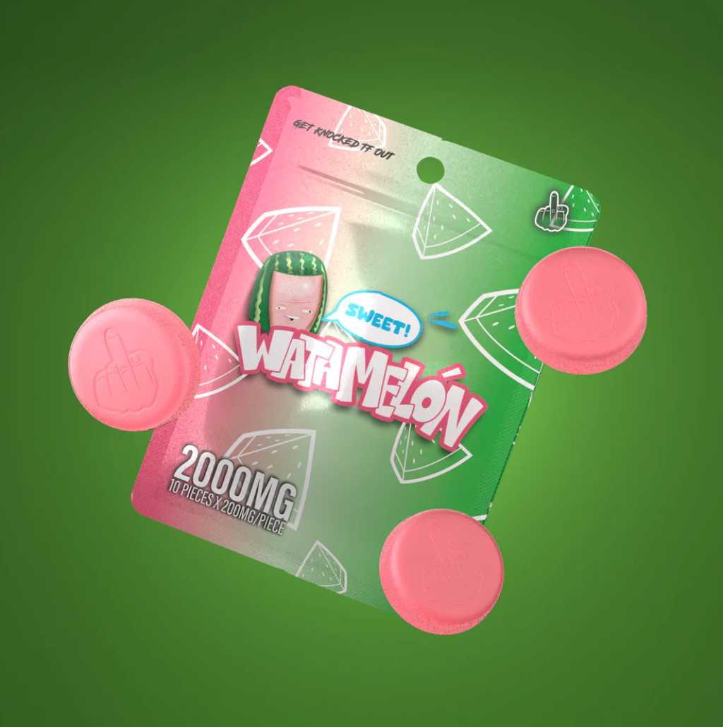 SWEET! Watamelón Designer Cannabis Gummies 10pk 2000mg THC (FKEM EDIBLES)