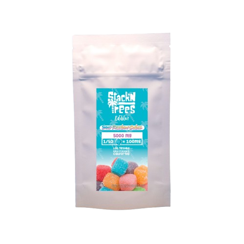 Sour Rainbow Cubes Cannabis Infused Gummies 5000mg THC (Stack n Trees)
