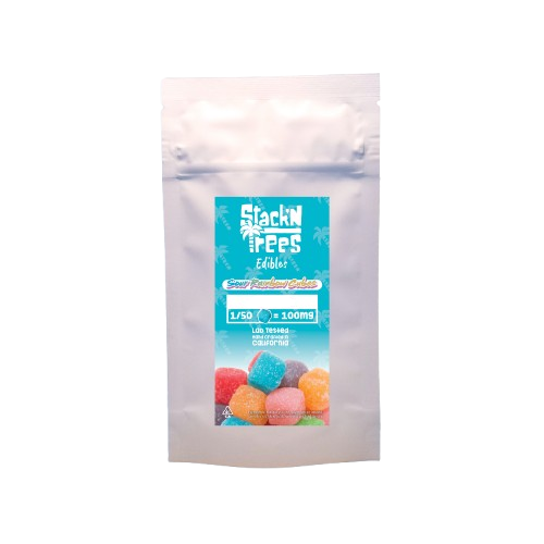 Sour Rainbow Cubes Cannabis Infused Gummies 1200mg THC (Stack n Trees)